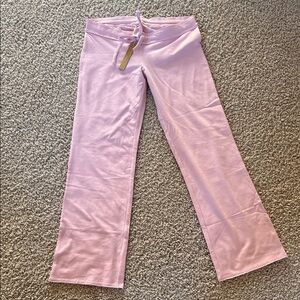 Skims pink cotton jersey low rise slim crop pant. Small NWT